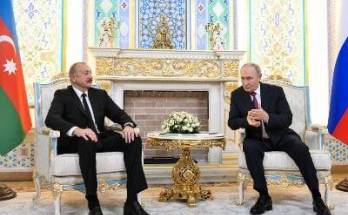 Պուտինը Ադրբեջանի հետ «իսկապես մեծ ծրագրերի» իրականացման հույս է հայտնել
